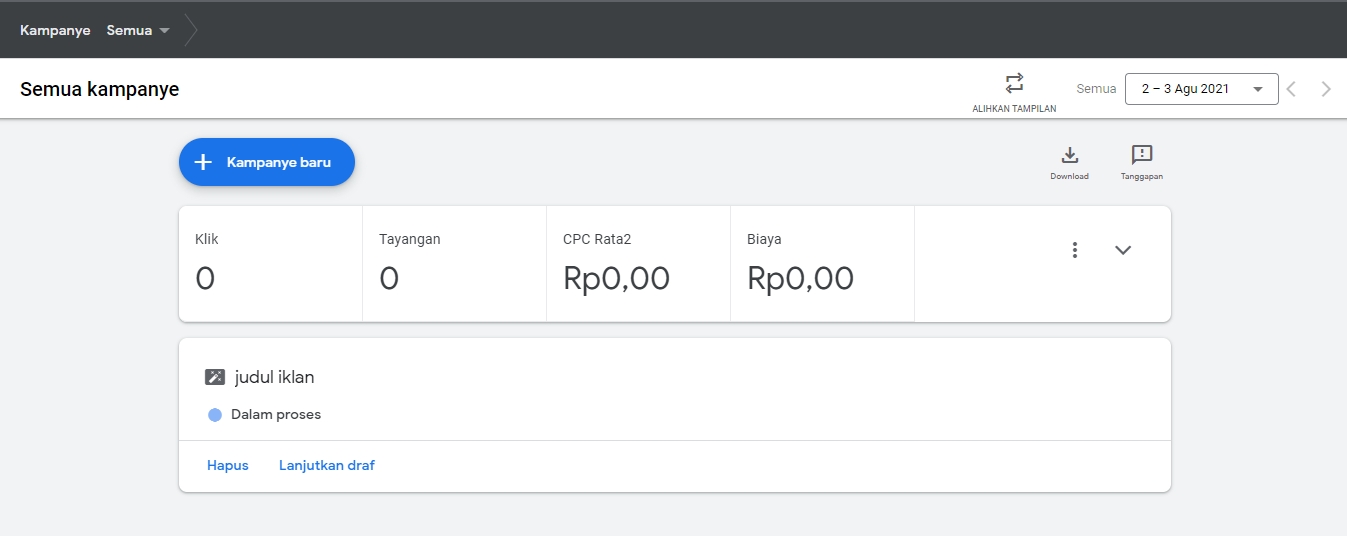 cara daftar google ads