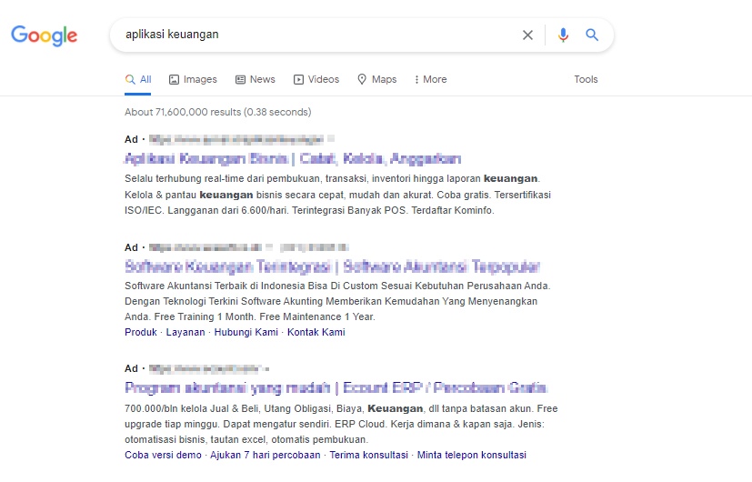 contoh google ads