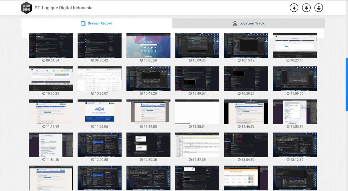 dokodemo kerja screen capture
