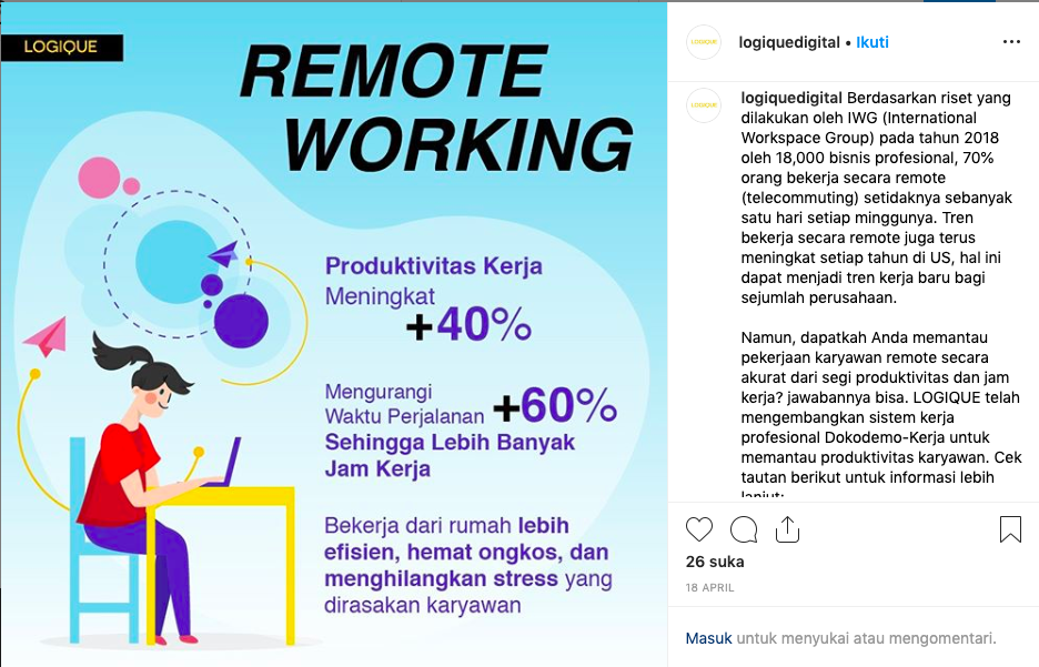 Posting di Media Sosial - LOGIQUE